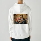 世界美術商店のマドンナと子供と天使たち / Madonna with Child and Angels Heavyweight Hoodie