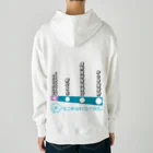 弐千円札サーバー 公式アカウントのなこれるむ海中鉄道 駅路線案内図 Heavyweight Hoodie