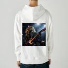 Gavi'sのRockなCat ギターバージョン3 Heavyweight Hoodie