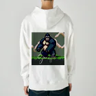 朱音琴音のドット絵のゴリラ Heavyweight Hoodie