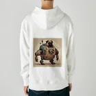 PUGおやじのロボパグ出動 Heavyweight Hoodie