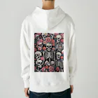 Skull sectionの薔薇とドクロ Heavyweight Hoodie