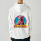 てくのちゃんのHARDCOREピンクのクマちゃん Heavyweight Hoodie