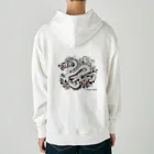 Dragon_4_ALLの龍神・龍（ウエア）：裏プリ白龍１「Dragon 4 ALL」 Heavyweight Hoodie