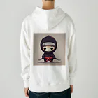 d-design-labのかわいい忍者のイラストグッズ Heavyweight Hoodie