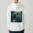 AQUAMETAVERSEの人魚姫と王子の微笑み アメジスト 2846 Heavyweight Hoodie