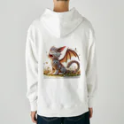 nekodoragonのおはようあくび！猫ドラゴン Heavyweight Hoodie