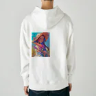 AQUAMETAVERSEのツバの広い帽子と春の花　ラフルール　1859 Heavyweight Hoodie