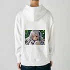 巫女スタぐらむのだっこされる神様 Heavyweight Hoodie