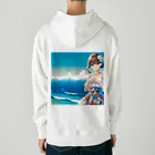 かるるんショップの海と南国と水着と　夏休み Heavyweight Hoodie