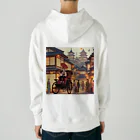 Tsuyokokoの昔の町並み Heavyweight Hoodie