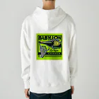 BABYLON  Channel　aiのドンペリ　骸骨　蛍光グリーン Heavyweight Hoodie