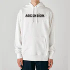 TシャツジャパンSUZURI店🇯🇵のアセンション（ASCENSION）黒文字 Heavyweight Hoodie