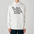 STRAIGHT_CURVEのVLA-LOGO-ITEM (BLACK) Heavyweight Hoodie