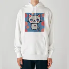 A31eの狛猫のミケ「はーとびーと」 Heavyweight Hoodie