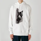 tomorebiの墨猫その3 Heavyweight Hoodie