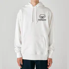 ペキニーズくらぶ（SUZURI支店）のペキニーズ・ホワイト（サマーカット）（顔だけ） Heavyweight Hoodie