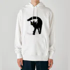 小鳥と映画館の黒猫たんのおちりが堪能出来る権利の付与 ロゴ無し Heavyweight Hoodie