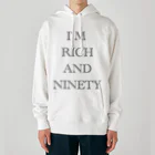 グドール励のI’M RICH AND NINETY Heavyweight Hoodie