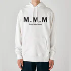 MoneyMakesMoneyのMoneyMakesMoney initial logo black Heavyweight Hoodie