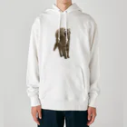 茶トラねこずのあくび猫のシロ Heavyweight Hoodie