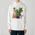 𝙈𝙊𝙈𝙊'𝙨 𝙎𝙝𝙤𝙥の植物とねこ_02 Heavyweight Hoodie