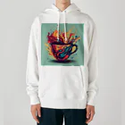 CoffeePixelのクリエイティブな一杯で毎日を彩ろう Heavyweight Hoodie