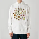 kimchinのやさしい色合いの花柄 Heavyweight Hoodie