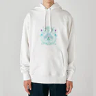 ちゃすみんwith Dragon&Angelのツイン龍Dragon light blue Heavyweight Hoodie