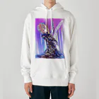 銀海りきる🦎🎨のステンドグラス風男の子（銀） Heavyweight Hoodie