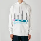 弐千円札サーバー 公式アカウントのなこれるむ海中鉄道 駅路線案内図 Heavyweight Hoodie