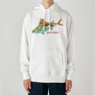 ニャンウィズのアニキのお魚ゲットだぜ 海version Heavyweight Hoodie