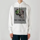 セト神配達員＠漫画のTWO-TONE-ONE ボタニカル柄ドクロ Heavyweight Hoodie