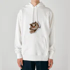 ただの猫好きのWhite Free Cute Funny Cat T-shirt Heavyweight Hoodie