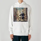 ルノルノの自転車でお買い物パンダくん Heavyweight Hoodie