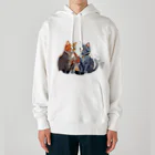 Mysterious animal shopのカップル猫 Heavyweight Hoodie