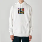 YoMiTの有名な観光スポットをイメージした画像：チチェン・イッツァ（メキシコ） Heavyweight Hoodie