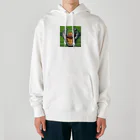 wonderful-lifeのピクセルで描かれたクールなワニ Heavyweight Hoodie