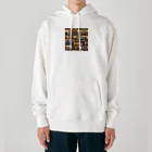 毎日がにゃんとも幸せ マサッチShopのレトロドット Heavyweight Hoodie