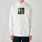 アーミタイの景色がきれいな町のイラストグッズ Heavyweight Hoodie