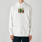 ワワジジドットクラブのドットヒーローになる野菜達A Heavyweight Hoodie