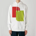 minimaltのミニマリズムデザインな気分　モダン赤と黄 Heavyweight Hoodie