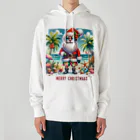 TACHYONJAPANのMerry Christmasシリーズ　サンタのサマークリスマス」 Heavyweight Hoodie