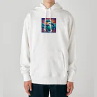 スプラッシュルークのイルカのイラストグッズ Heavyweight Hoodie