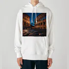 awawoの夕闇に染まるコロッセオの風景 Heavyweight Hoodie