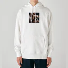 oscartakaの飼い主の足元にくっついているチワワ Heavyweight Hoodie