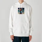 PanHanaChanのThe girl who looks at the sky Heavyweight Hoodie