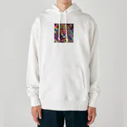 サイケデリックな世界のpsychedelicなヒョウ Heavyweight Hoodie