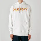 junichi-goodsのバルーン文字「HAPPY」（赤色系） Heavyweight Hoodie