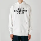 YaHabibi ShopのAnti Colonial club　パレスチナ解放のためのもの Heavyweight Hoodie